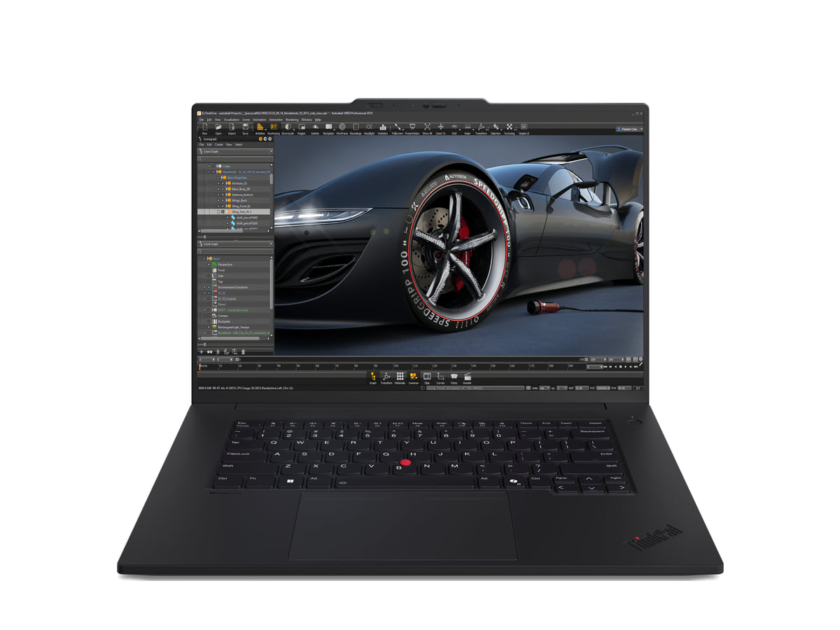 Lenovo ThinkPad P1 Gen 7, de frente